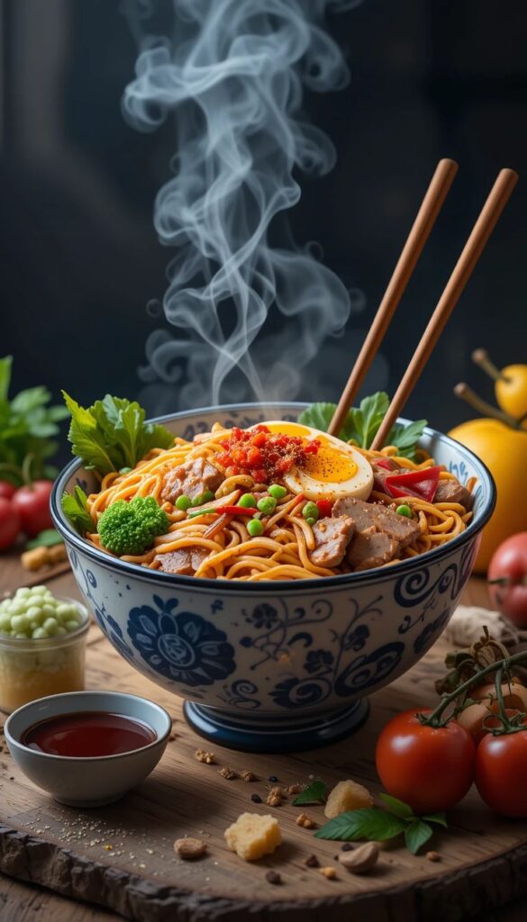 Hot Bowl of Ramen noodles