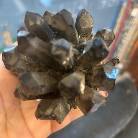Natural Smoky Quartz Crystal Cluster - Grounding & Protective Healing Stone