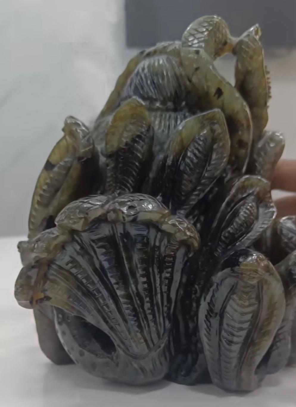 Carved Stone or Resin Decorative Sculpture.