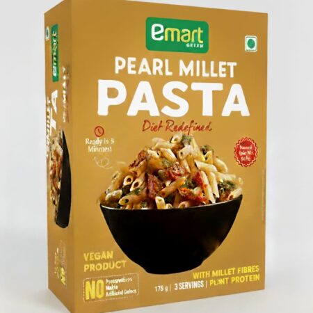 Emart Green Pearl Millet Pasta - Vegan, High Fibre & Plant Protein (200g)