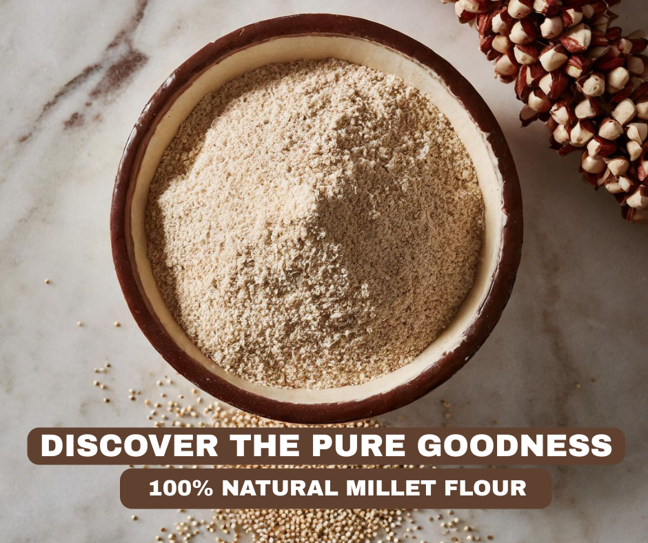 Emart Green Multi Millet Flour - Diet Redefined | Vegan, Extra Fibre, No Preservatives (500g) - Image 4